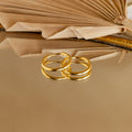 Medium Bold Hoops Silver 18K Gold Plated