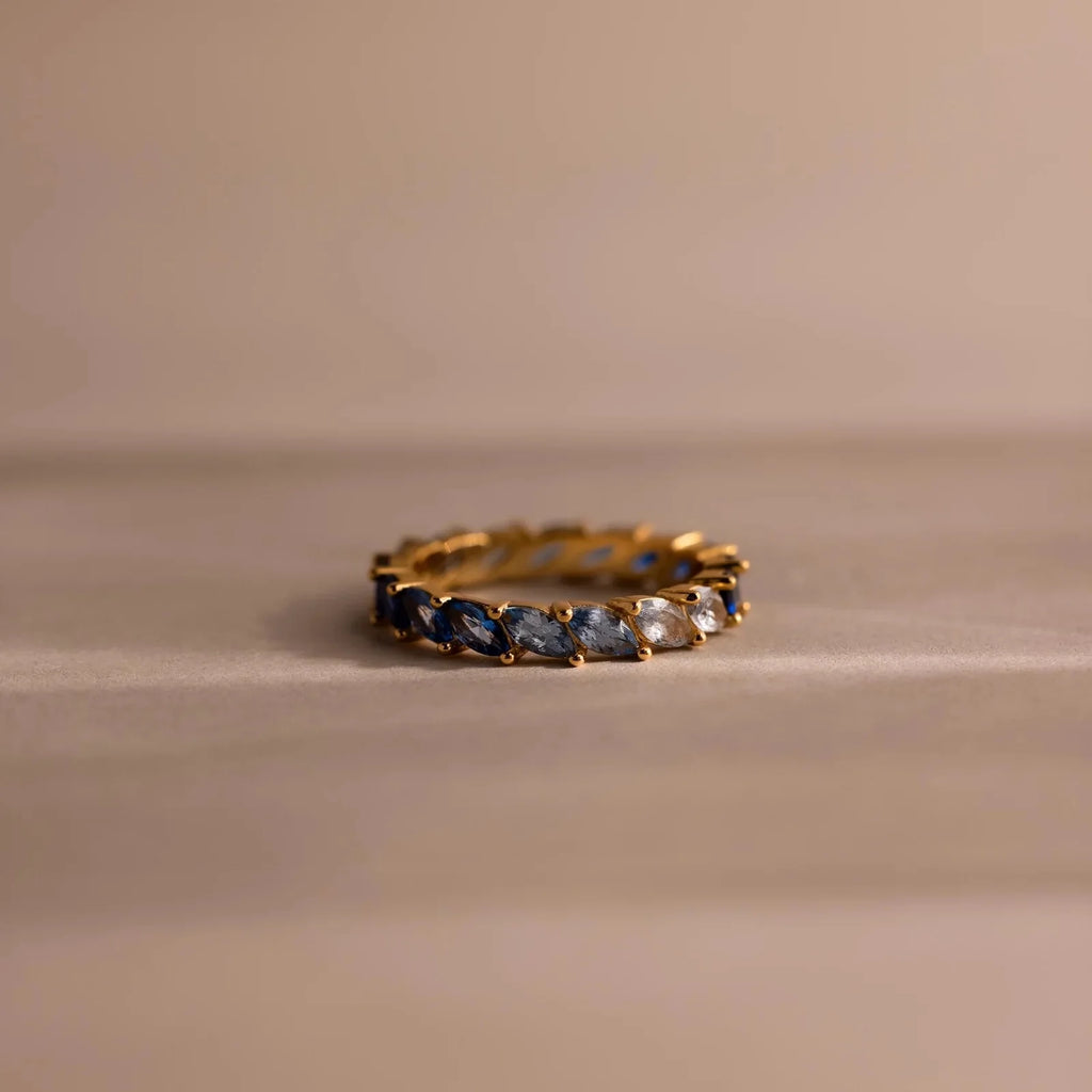 Sea Mist Marquise Ring