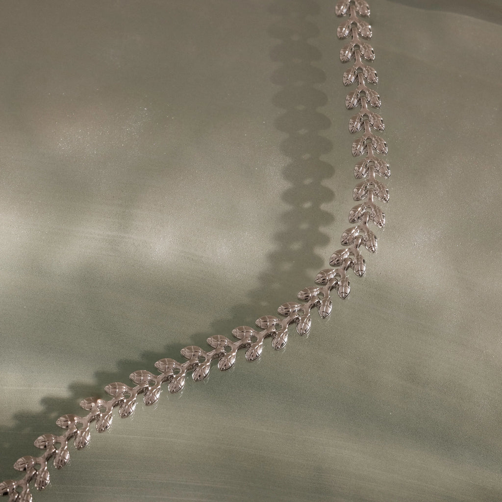 Fishtail Chain Bracelet  Silver 18K Gold Plated