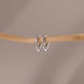 Tiny Teardrop Huggies Silver 18K Gold Plated