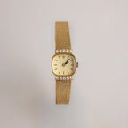 Square Timepiece Silver & 18K Gold Plated