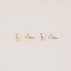 Wren Spike Studs Silver 18K Gold Plated