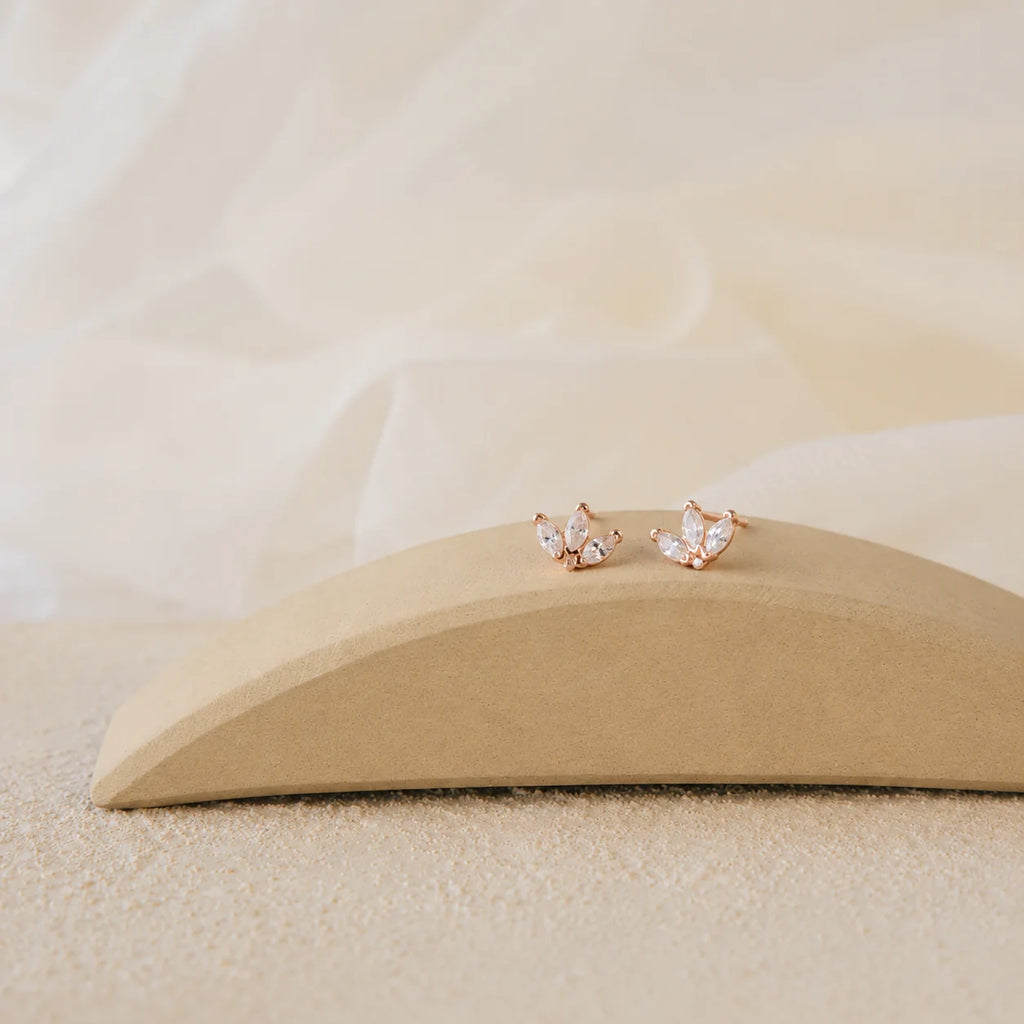 Arya Petal Stud Earrings