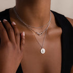 Satellite Necklace Silver 18K Gold Plated