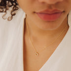 Forever Pave Heart Necklace Silver 18K Gold Plated
