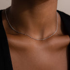 Satellite Necklace Silver 18K Gold Plated
