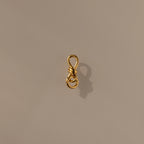 Knot Charm Clasp Silver 18K Gold Plated