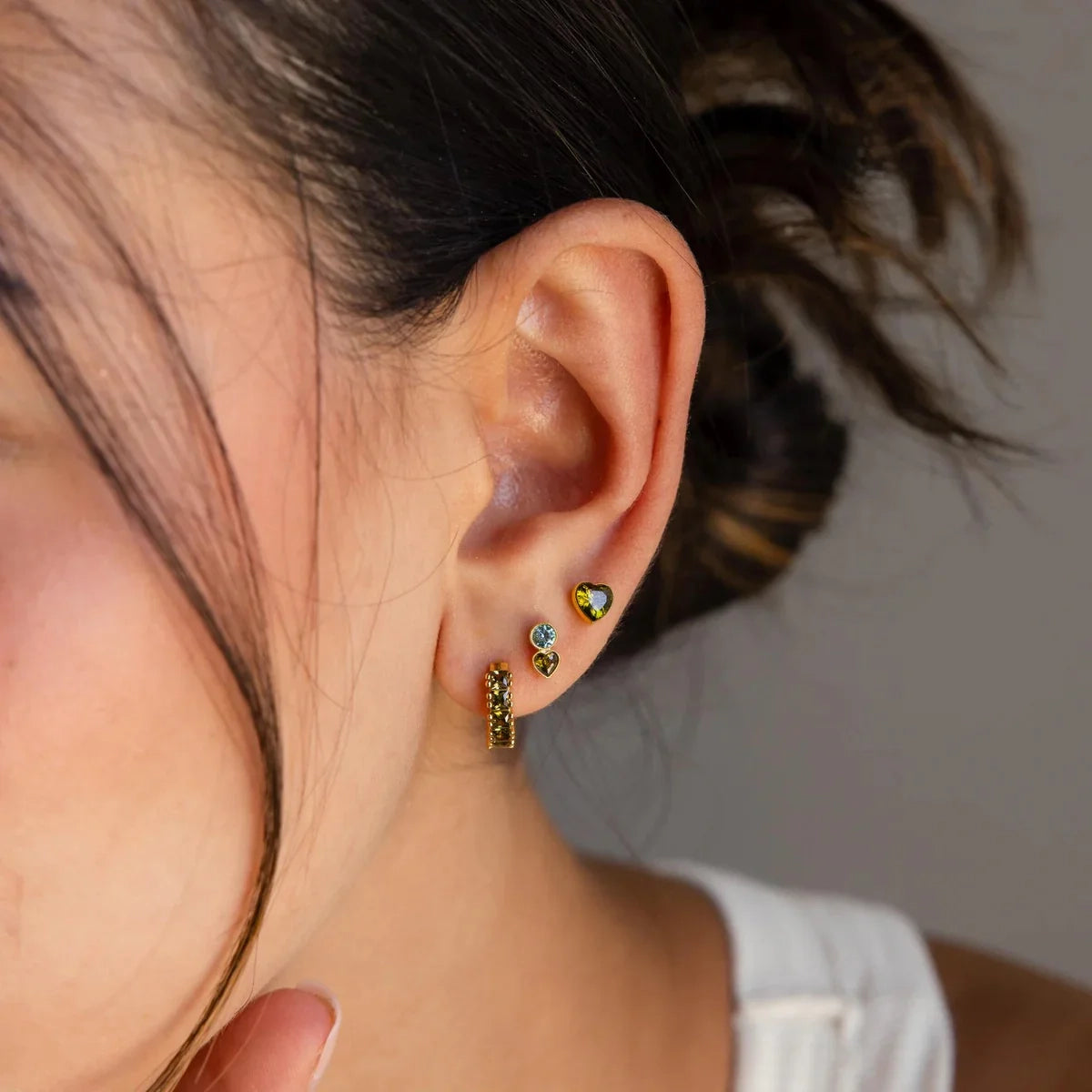 Serenity Duo Birthstone Studs