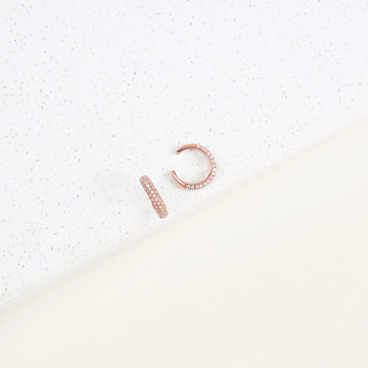 Mia Pave Cuffs Silver 18K Gold Plated