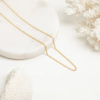 Curb Chain Necklace Silver 18K Gold Plated
