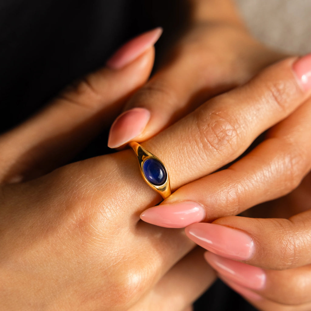 Bold Mood Ring Silver 18K Gold Plated