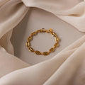 Bold Mariner Chain Bracelet Silver 18K Gold Plated