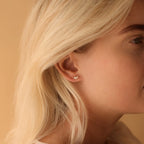 Opal Marquise Studs Silver 18K Gold Plated
