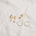 Rebecca Pearl Drop Earrings Silver 18K Gold Plated