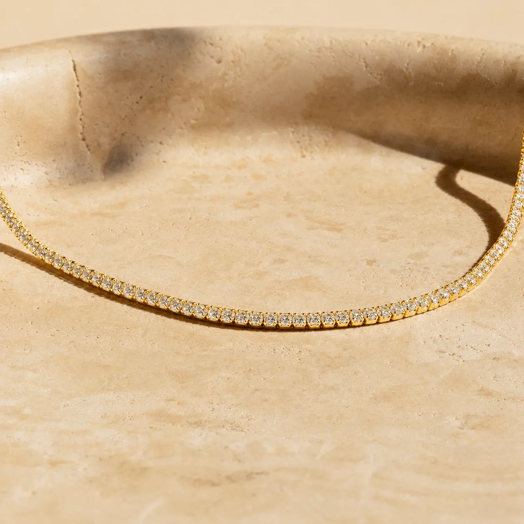 Diamond Tennis Choker Necklace