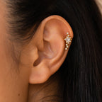Starry Night Ear Cuffs Silver 18K Gold Plated