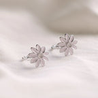 Daisy Huggies Silver 18K Gold Plated