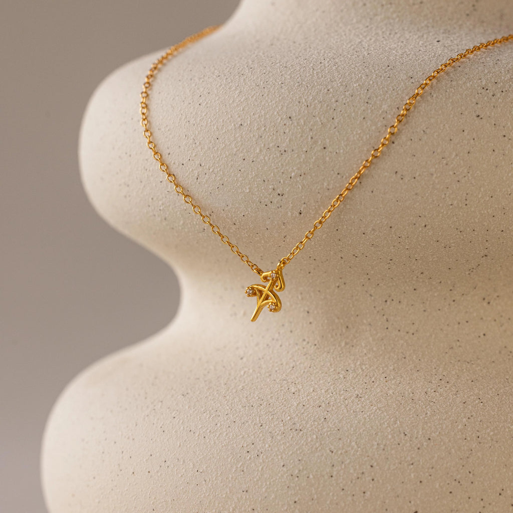Dainty Zodiac Necklace Silver 18K Gold Plated