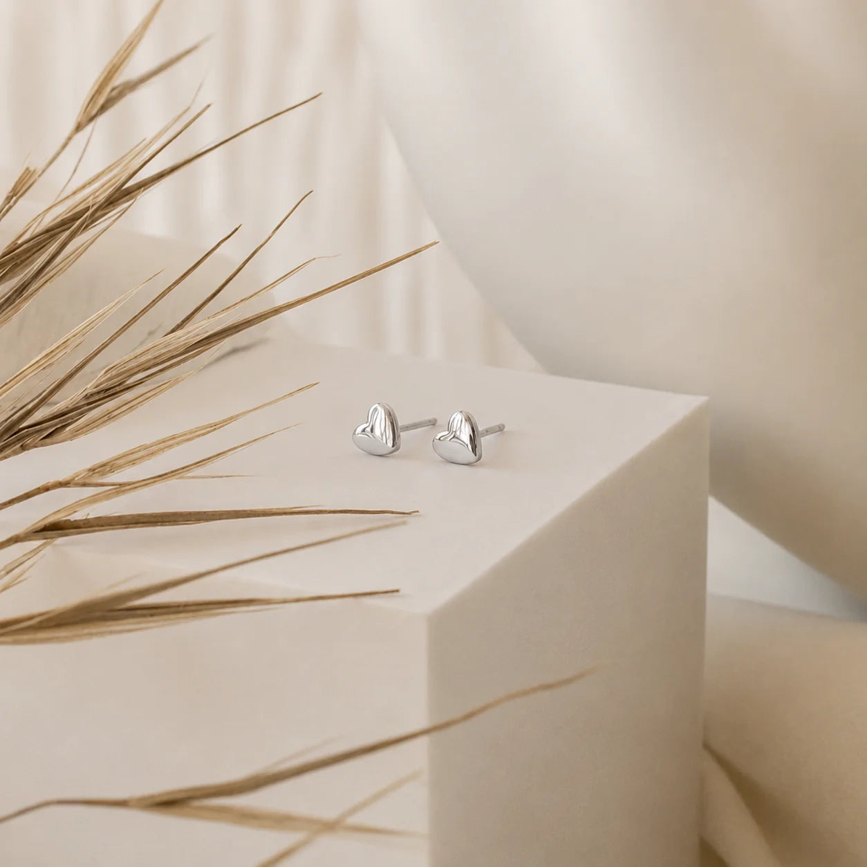 Classic Heart Studs