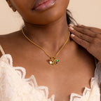 Signet Pearl Charm Silver 18K Gold Plated