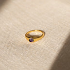 Mini Mood Ring Silver 18K Gold Plated