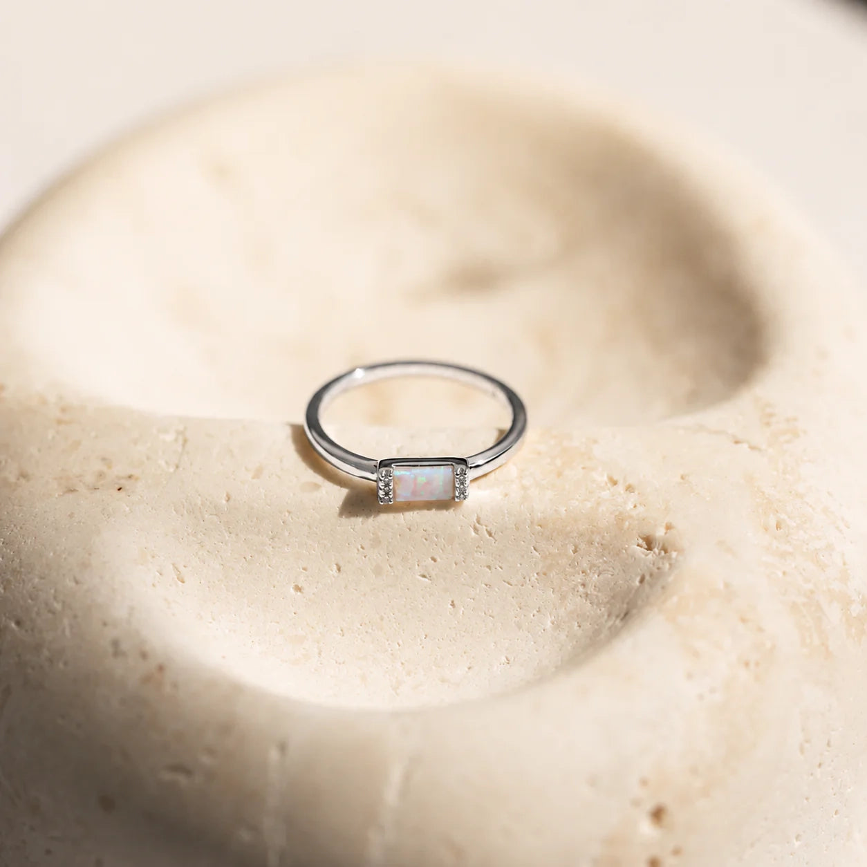 Kiera Opal Baguette Ring