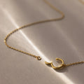 Large Rolo Clasp Necklace  Silver 18K Gold Plated