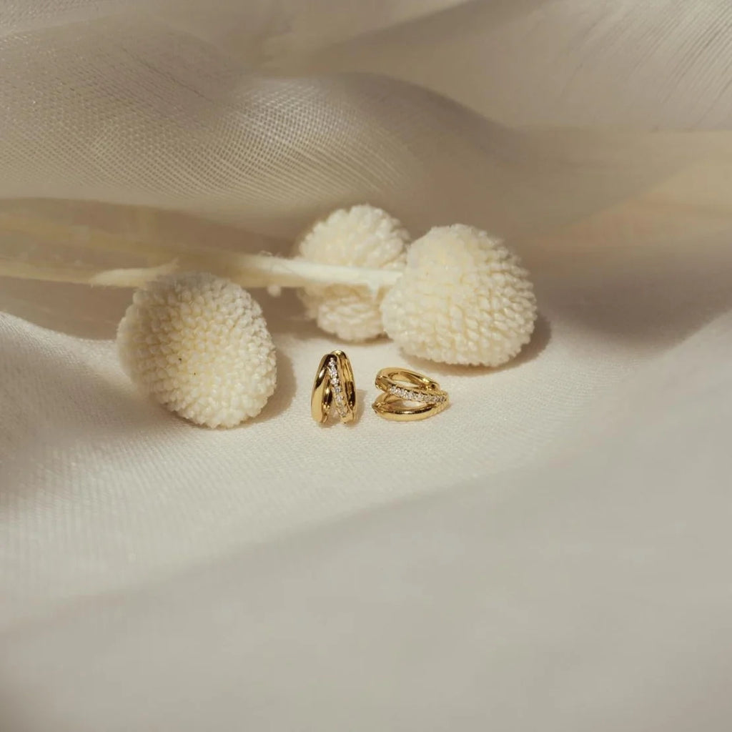 Dynamic Elegance: Amelia Duo Huggies