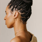 Croissant Hoops Silver 18K Gold Plated