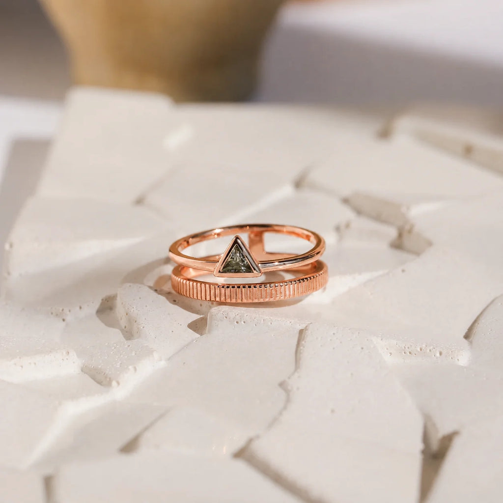 Jaida Peridot Duo Ring