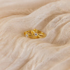 Diamond Infinity Hoops Silver 18K Gold Plated