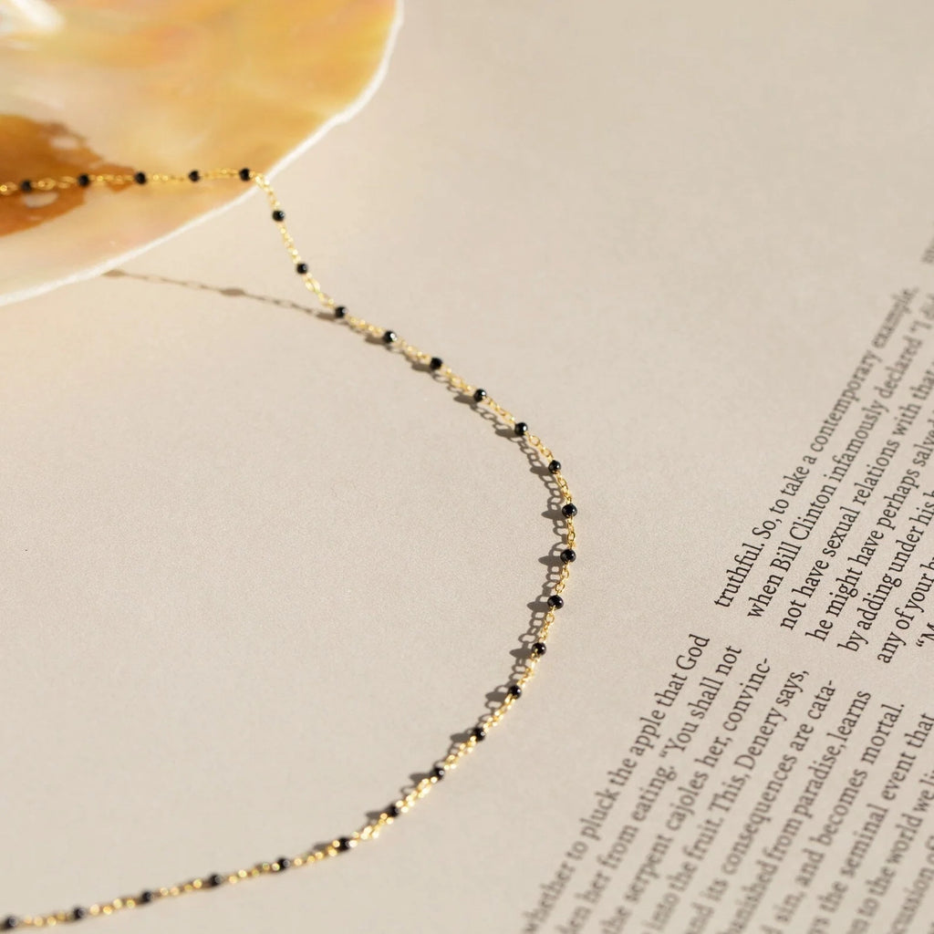 Groovy Beaded Charm Station Necklace
