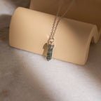 Agate Quartz Necklace Silver 18K Gold Plated