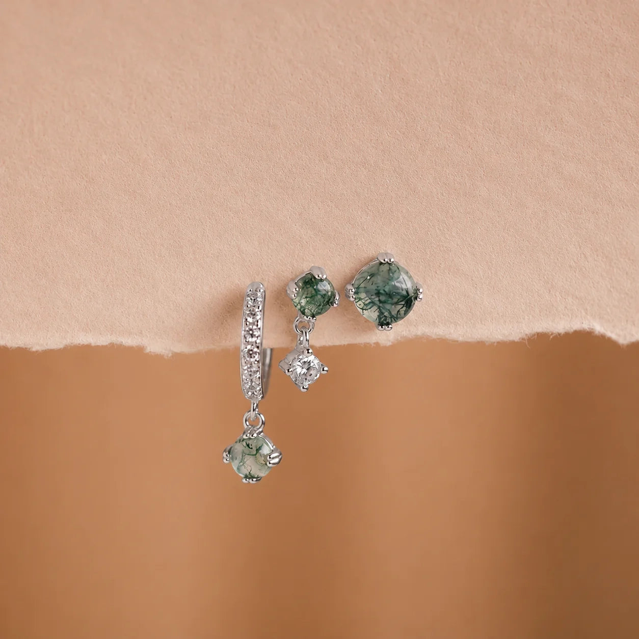 Agate Earrings Set