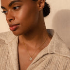 Daydreamer Diamond Necklace Silver 18K Gold Plated