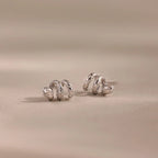 Twisted Snake Studs Silver 18K Gold Plated