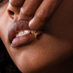 Dainty Shark Tooth Charm Silver 18K Gold Plated