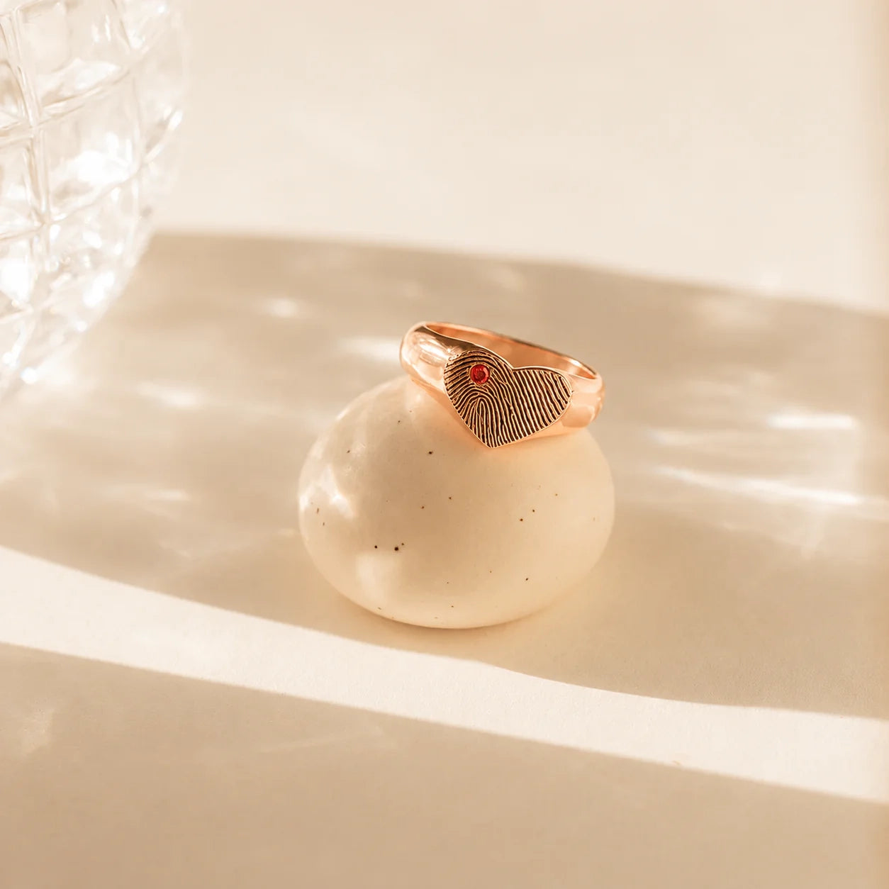 Personalized Heart Signet Ring