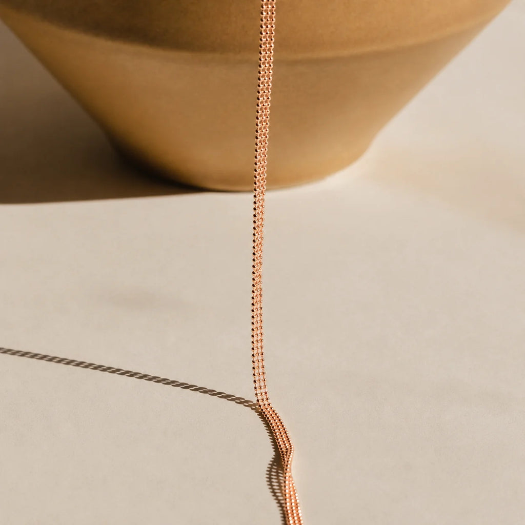 Tri-Stacked Beaded Necklace