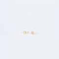 Pave Round Diamond Studs Silver 18K Gold Plated