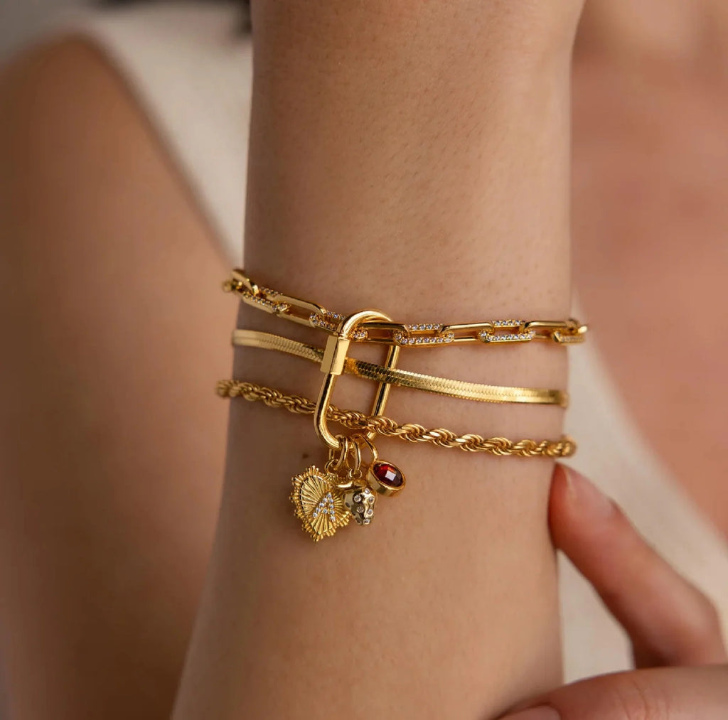 Heartline Initial Charm