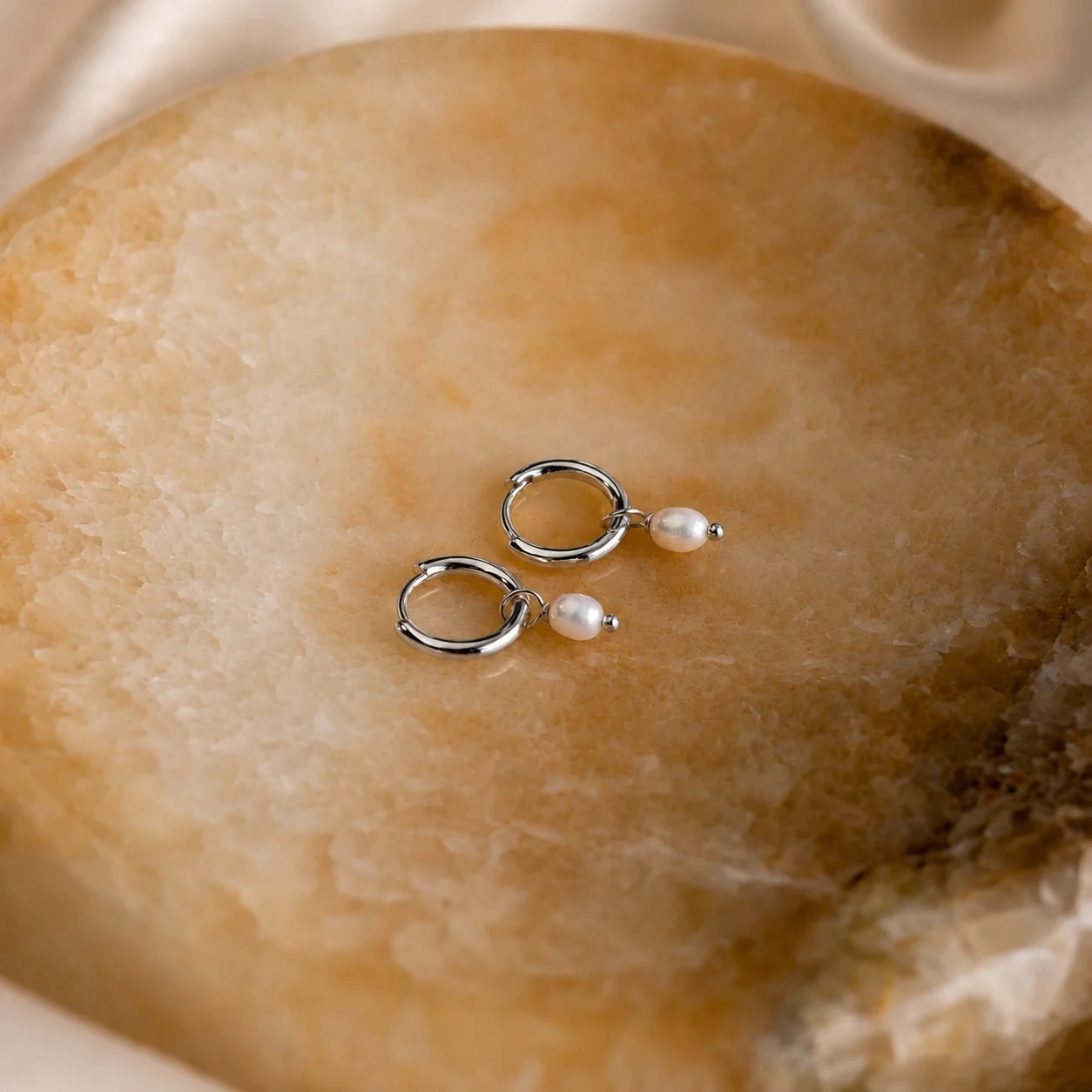 Dainty Pearl Huggies