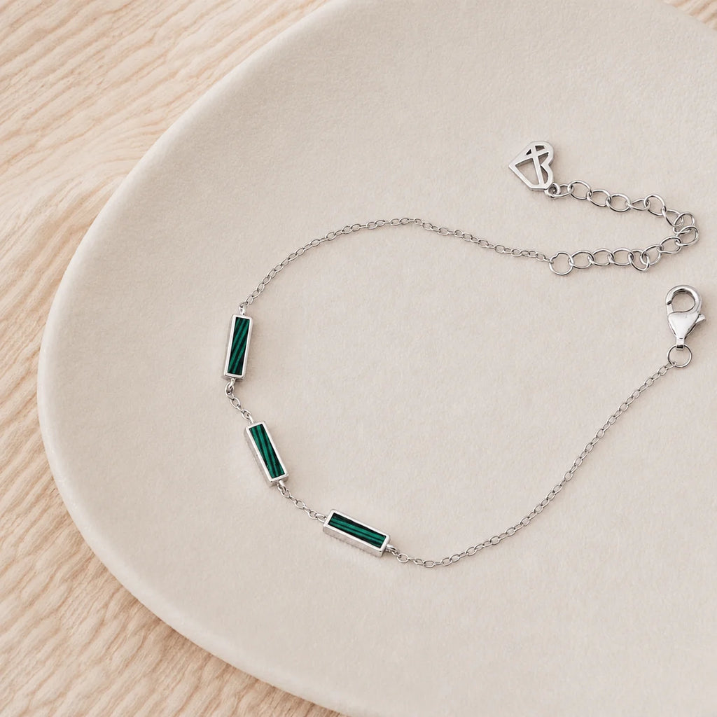 Malachite Bar Bracelet