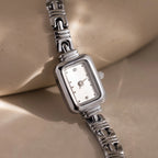 Azteca Link Timepiece Silver 18K Gold Plated