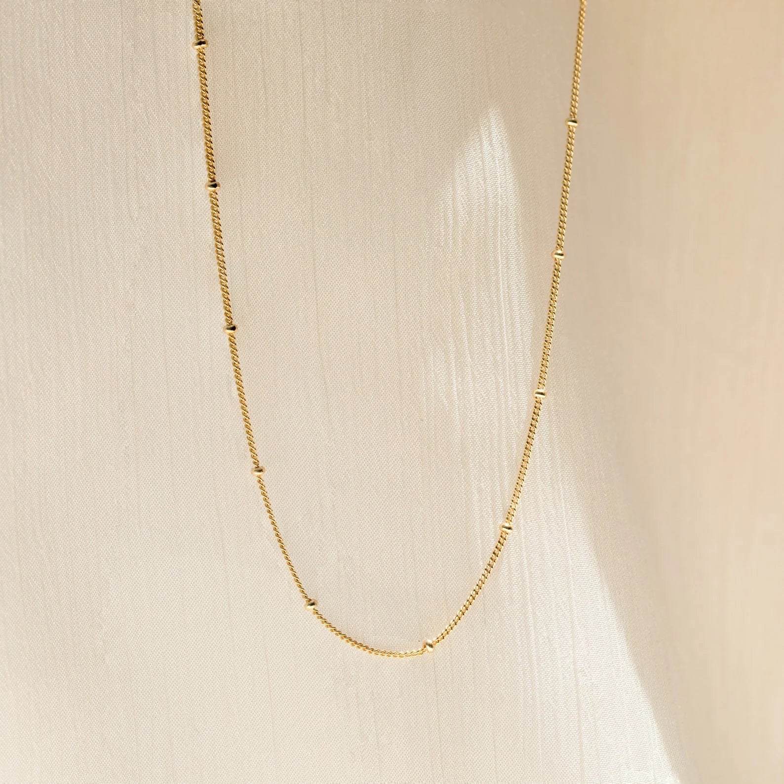 Satellite Beaded Belly Chain Silver 18K Gold Plated