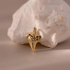 Shark Tooth Charm Silver 18K Gold Plated