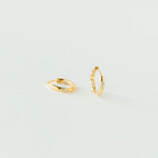 Kaia Diamond Huggies Silver 18K Gold Plated