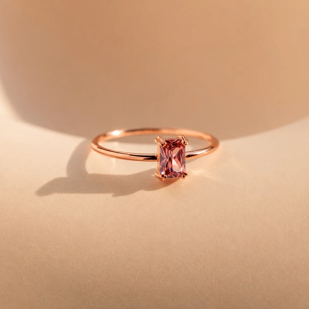 Emerald Feminine Elegance with the Blush Pink Emerald Ring