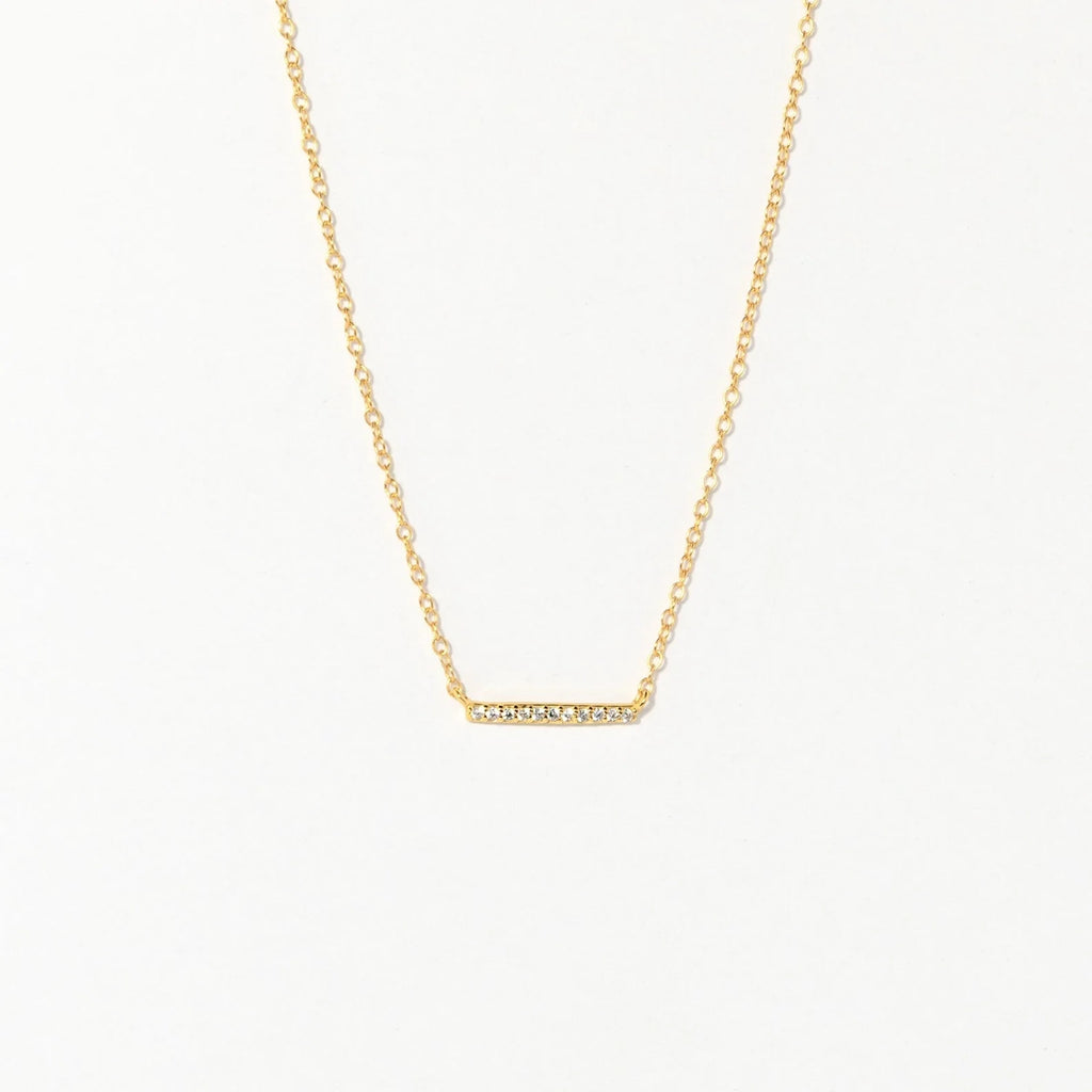 Pave Bar Necklace