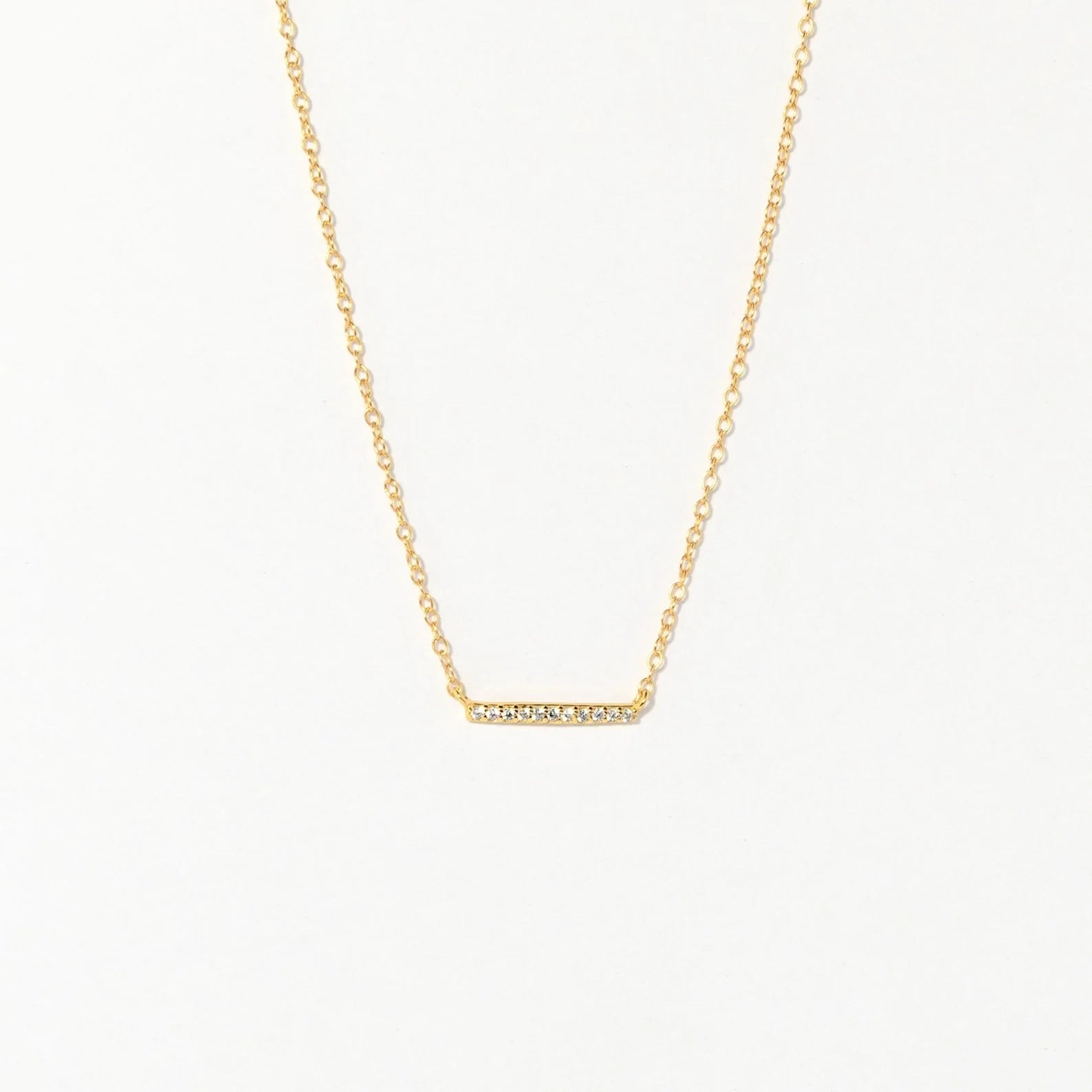 Pave Bar Necklace